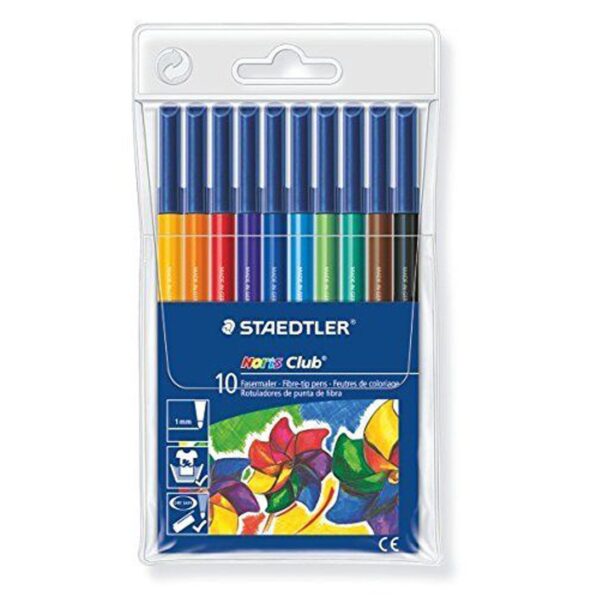 Staedtler Noris Club Fibre Tip Pen Set of 10