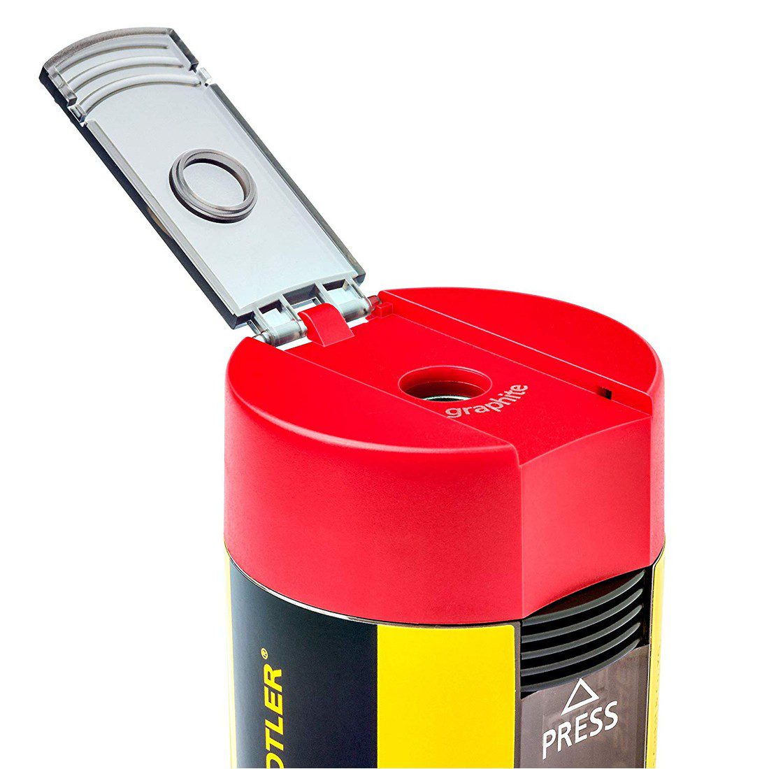 Staedtler Pencil Sharpener Yellow Black & Red - Image 2