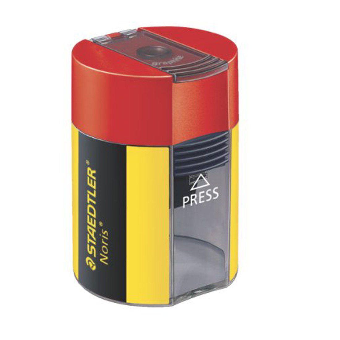 Staedtler Pencil Sharpener Yellow Black & Red