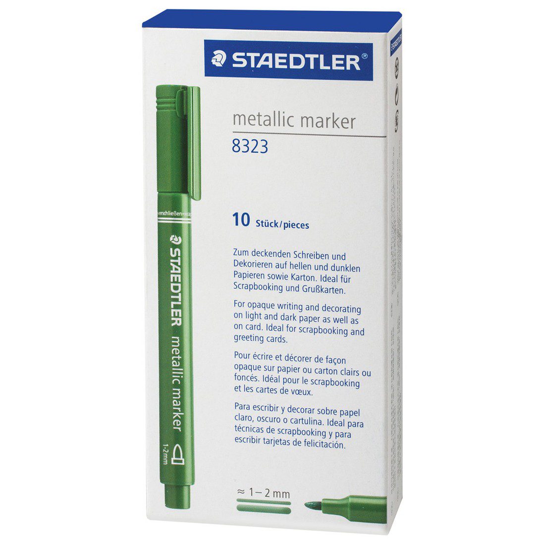 Staedtler Metallic Marker Pen Green - Image 3