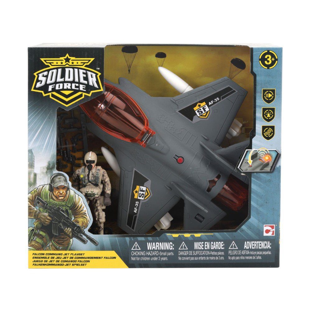 Chap Mei Soldier Force T5-Falcon Command Jet Playset