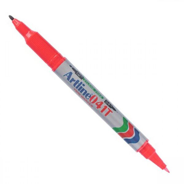 Artline Permanent Marker Twin Tip Red