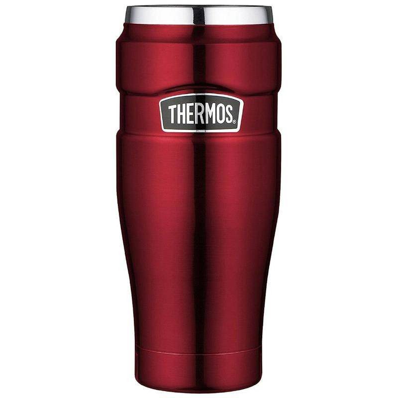 Thermos Stainless Steel King Vaccum Insulated Travel Mug Red 470 Ml