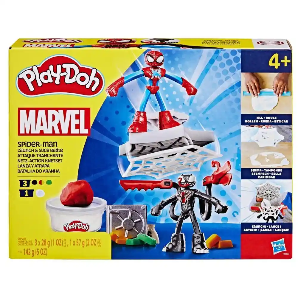 Hasbro Play-Doh Marvel Spider-Man Launch & Slice Battle Playset