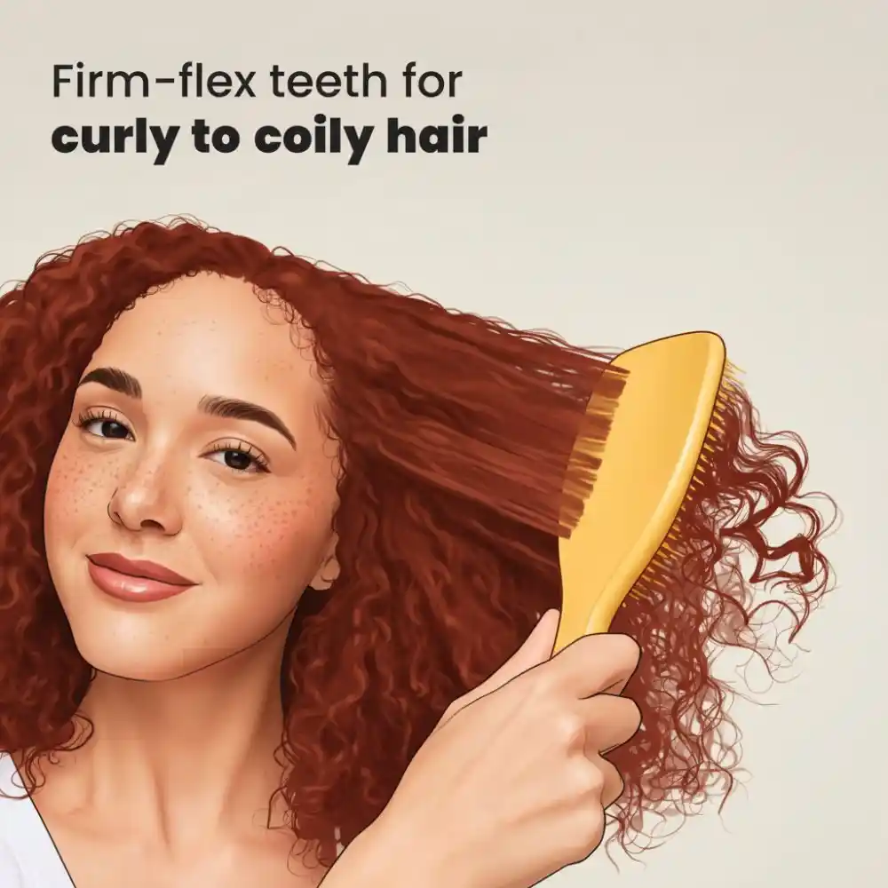 Tangle Teezer The Ultimate Detangler Naturally Curly - Yellow - Image 3