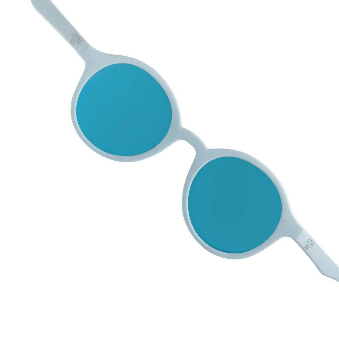 Little Sol+ Baby Blue Mirrored Kids Sunglasses - Image 2