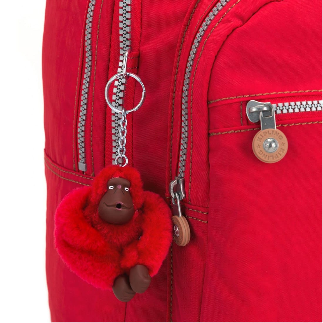 Kipling Class Seoul backpack with Laptop Protection True Red Large - Image 5