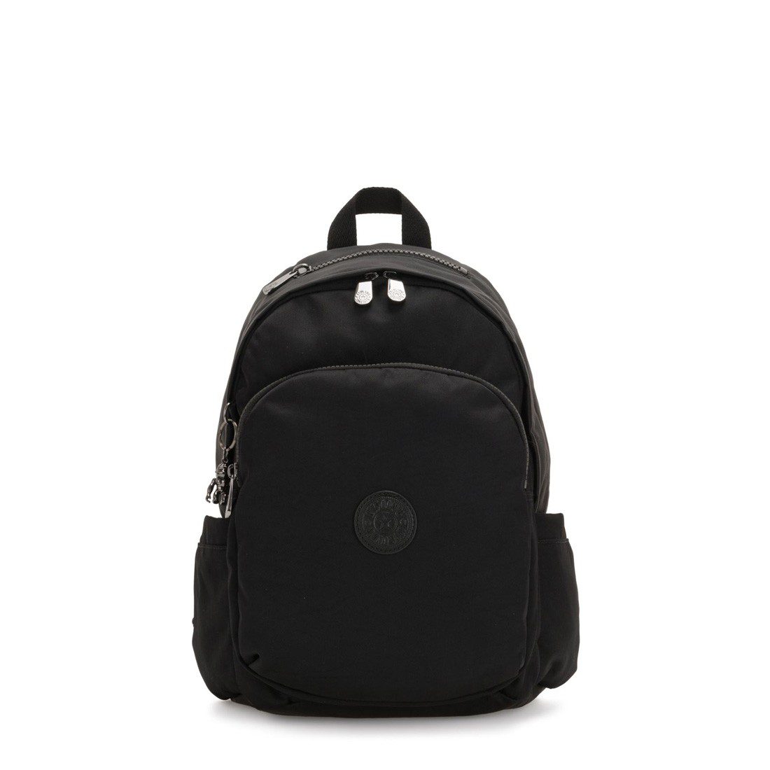 Kipling Delia Backpack with Front Pocket and Top Handle Rich Black