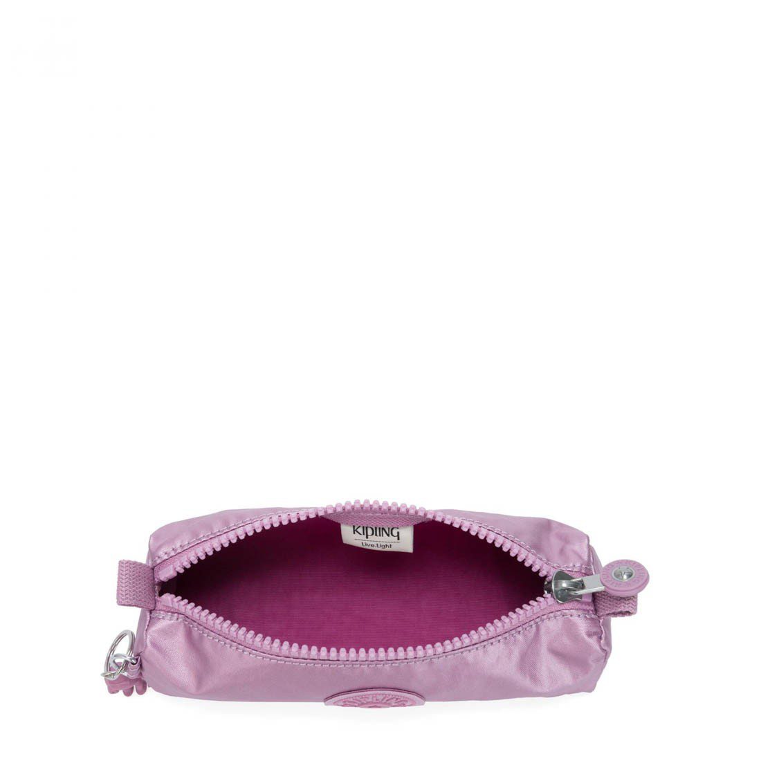 Kipling Pencil Case Freedom Metallic Berry - Image 3