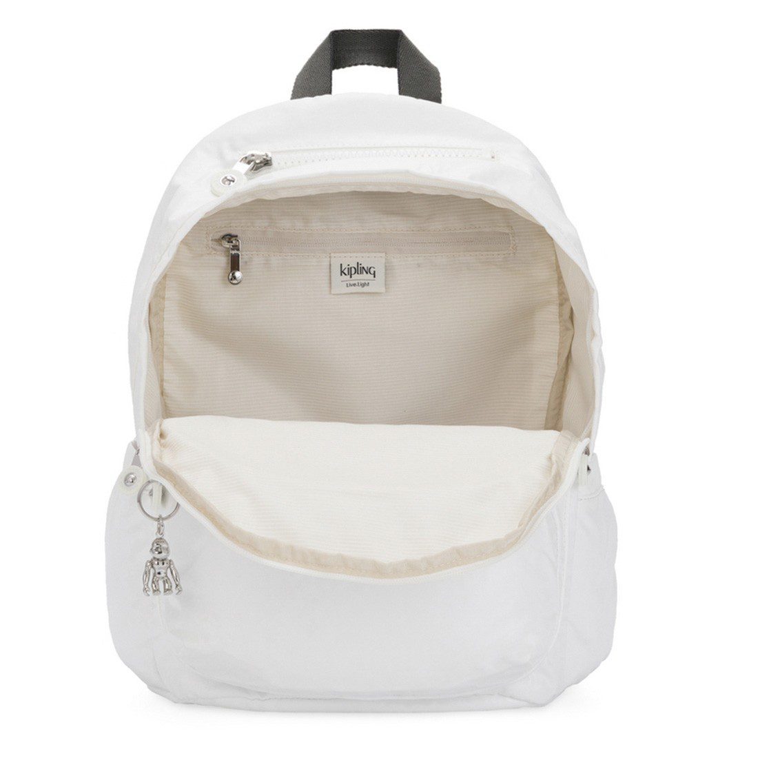 KiplingI Delia Backpack White Metallic Medium - Image 2
