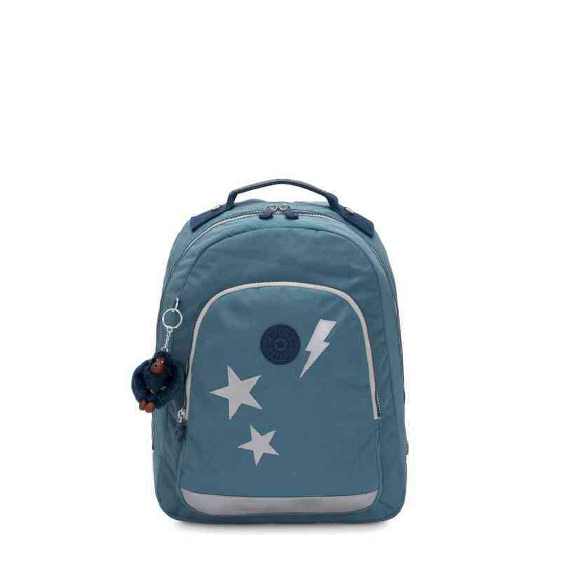 Kipling Class Room Backpack Patch Baltic Aqua