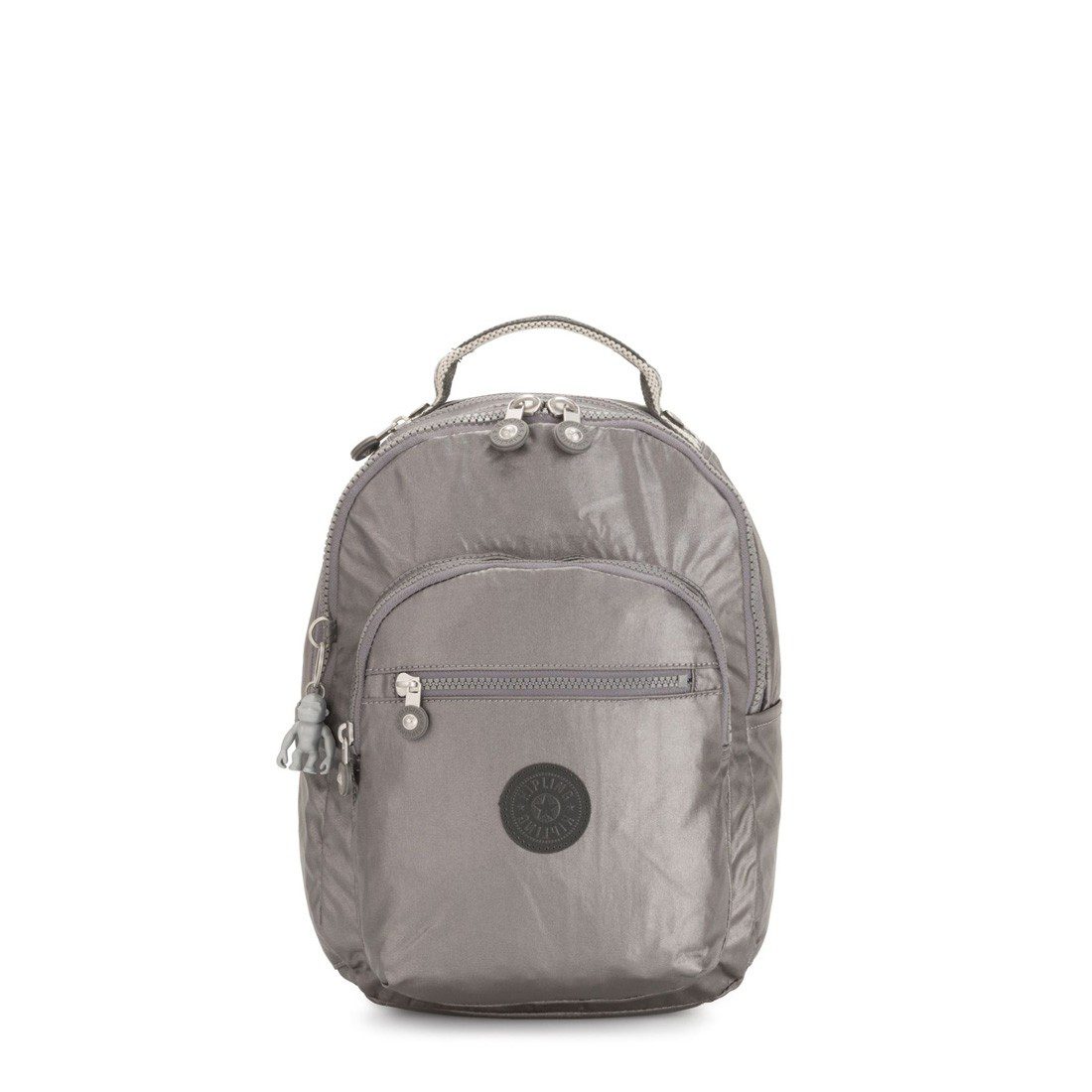 Kipling Seoul Backpack with Tablet Compartment Carbon Metallic Small