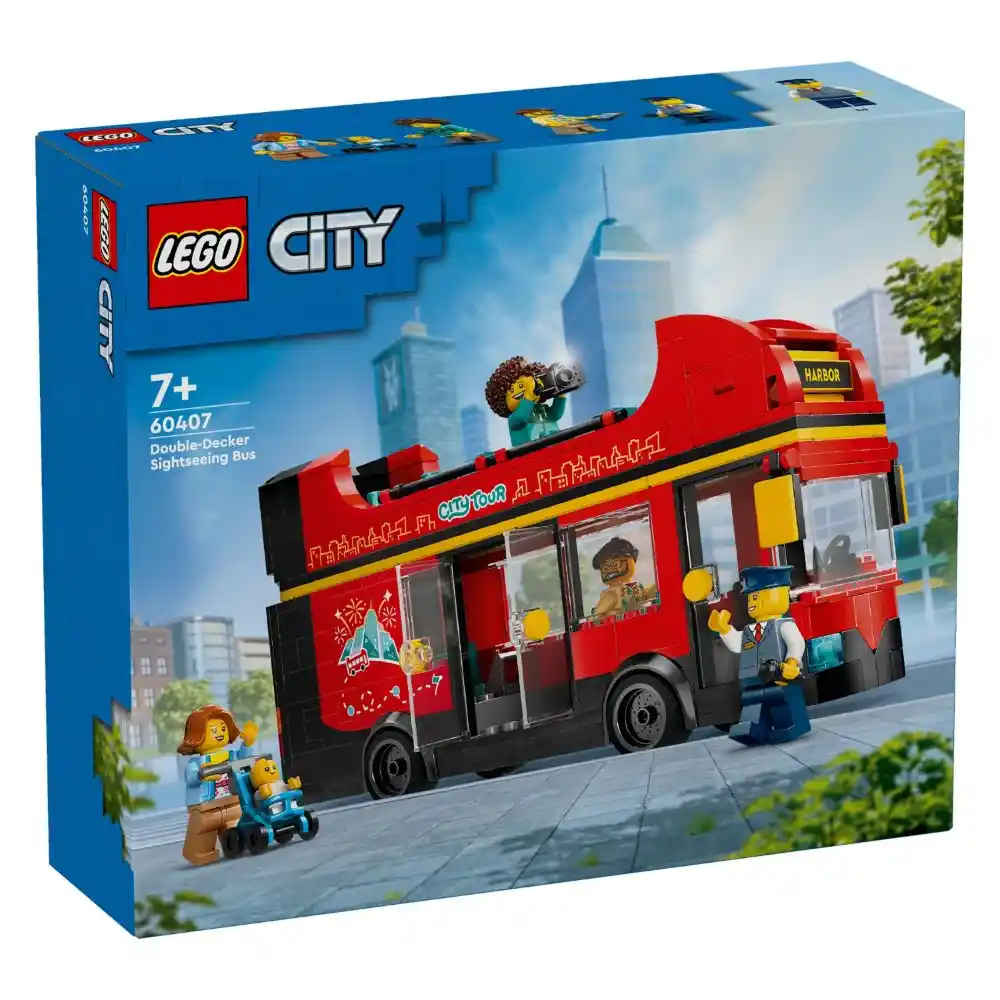 LEGO City - Red Double-Decker Sightseeing Bus 384 Pieces