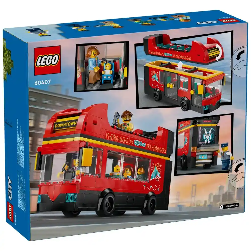 LEGO City - Red Double-Decker Sightseeing Bus 384 Pieces - Image 2