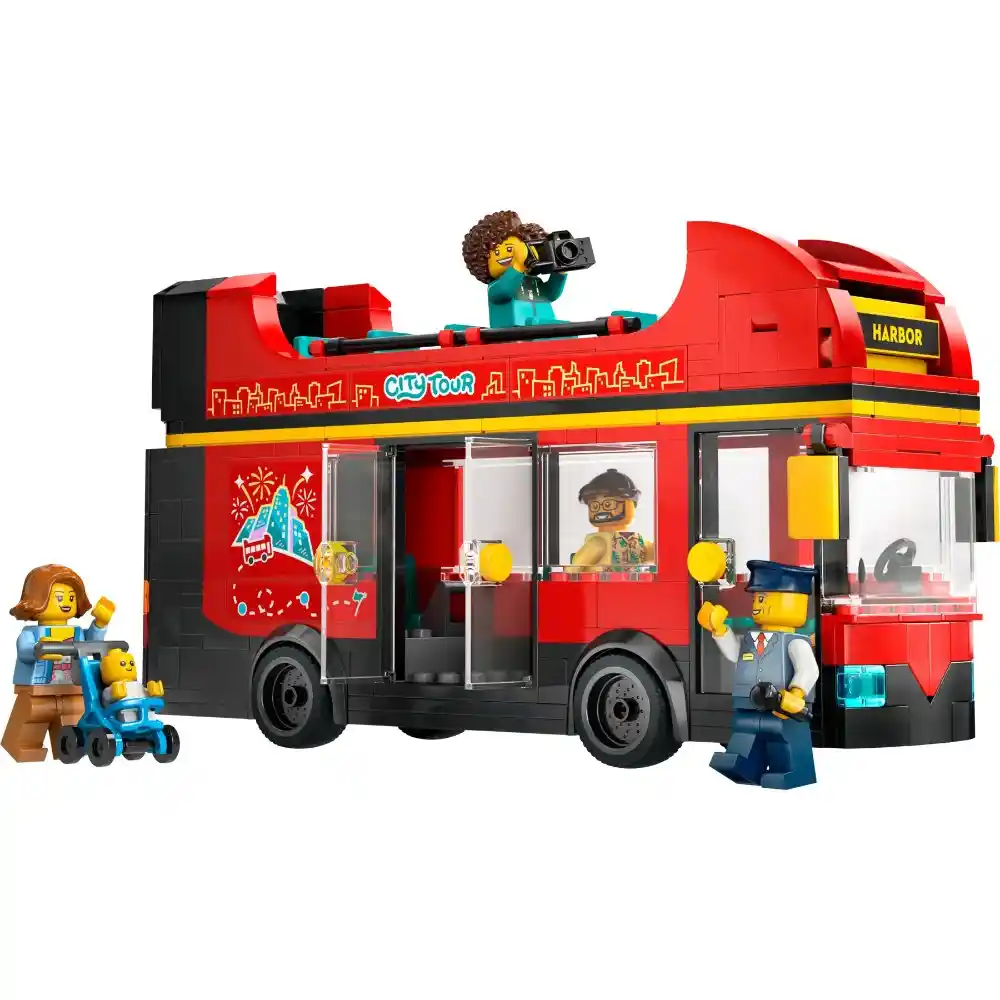 LEGO City - Red Double-Decker Sightseeing Bus 384 Pieces - Image 3