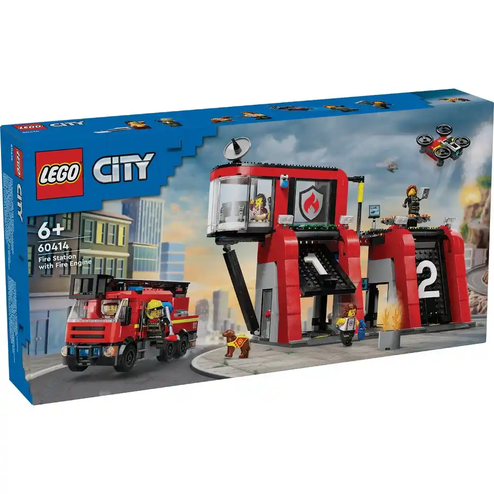 LEGO City - Fire Station with Fire Truck 843 Pieces
