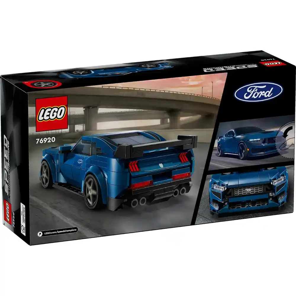 LEGO Speed Champions - Ford Mustang Dark Horse Sports Car 344 Pieces - Image 2