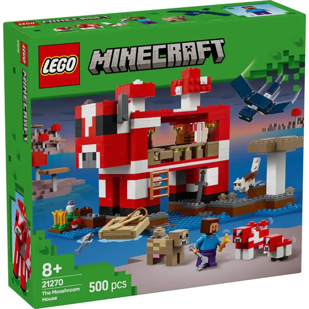 LEGO Minecraft - The Mooshroom House 500 Pieces