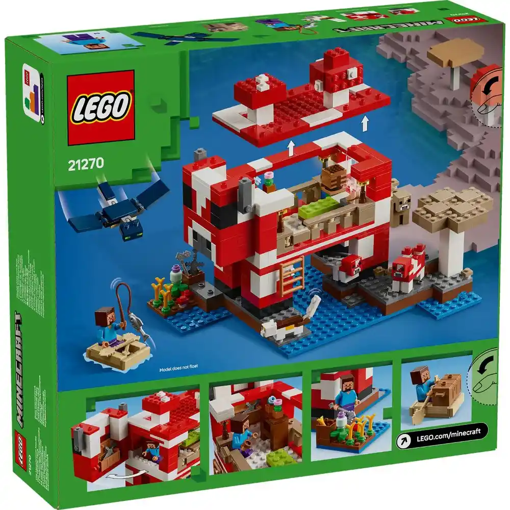 LEGO Minecraft - The Mooshroom House 500 Pieces - Image 2