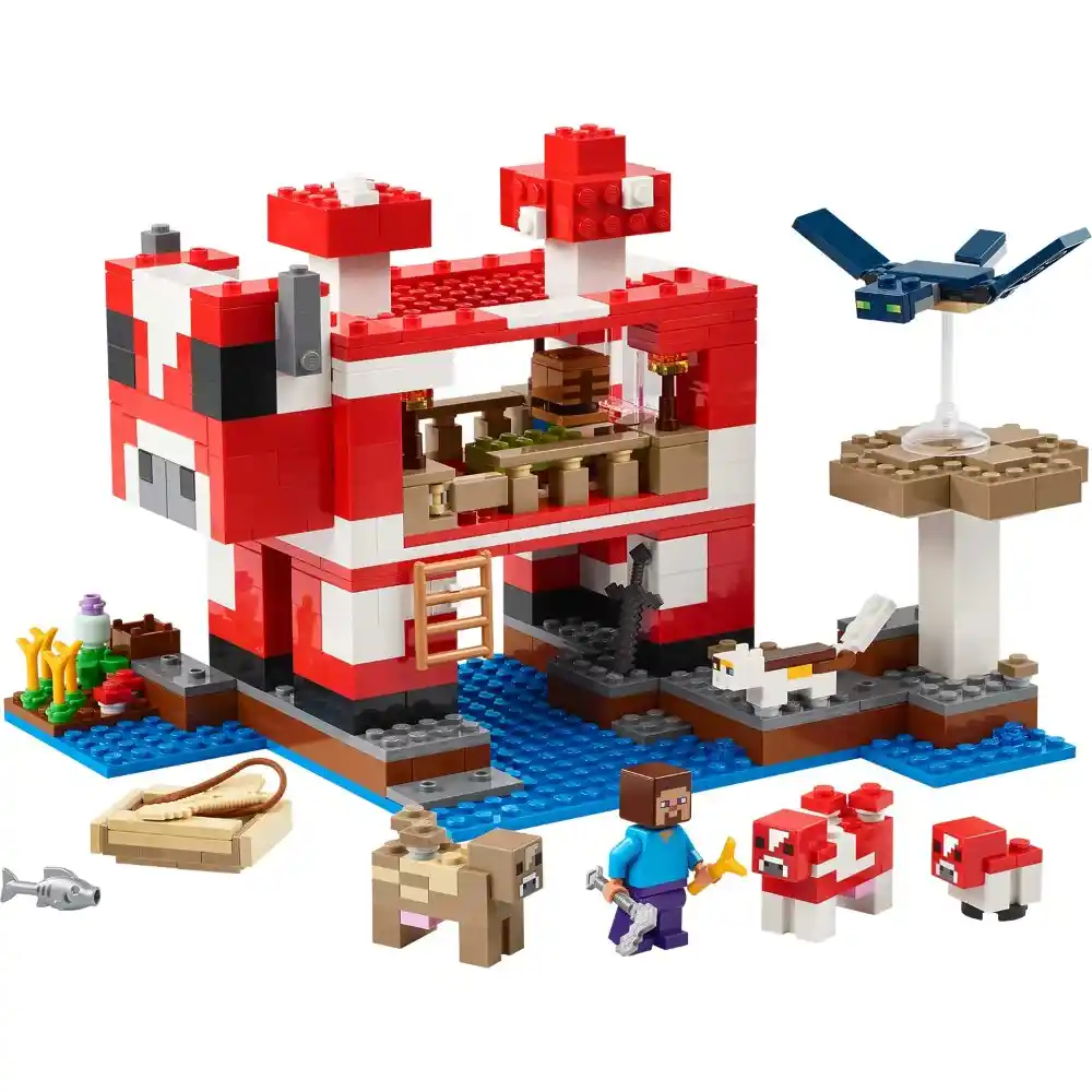 LEGO Minecraft - The Mooshroom House 500 Pieces - Image 3
