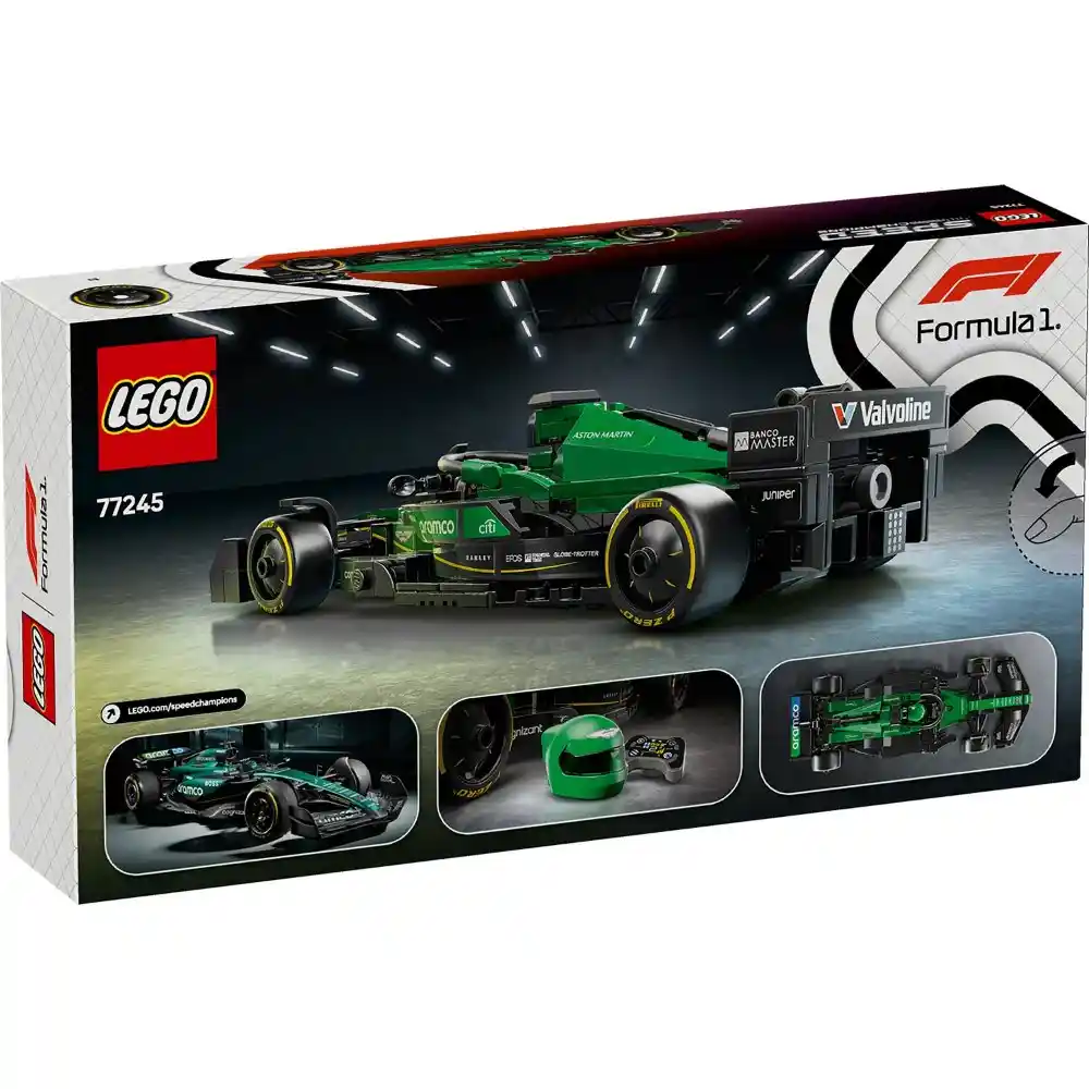 LEGO Speed Champions - Aston Martin Aramco Formula 1 AMR24 Race Car 269 Pieces - Image 2