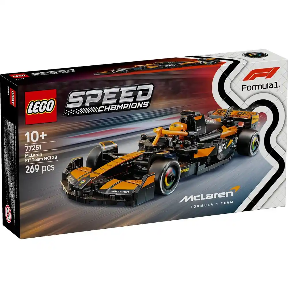 LEGO Speed Champions - McLaren Formula1 Team MCL38 Race Car 269 Pieces