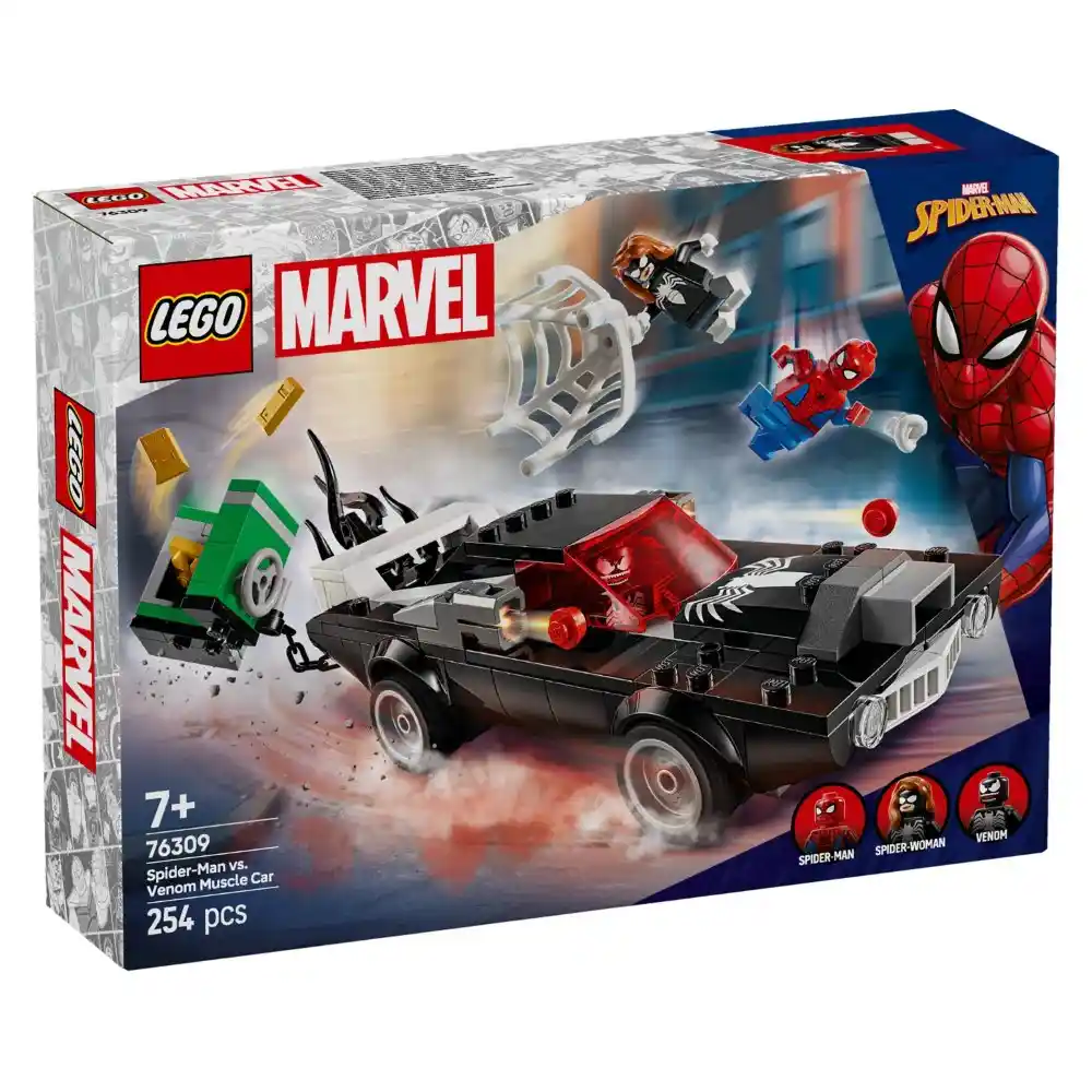 LEGO Marvel - Spider-Man VS. Venom Muscle Car 254 Pieces