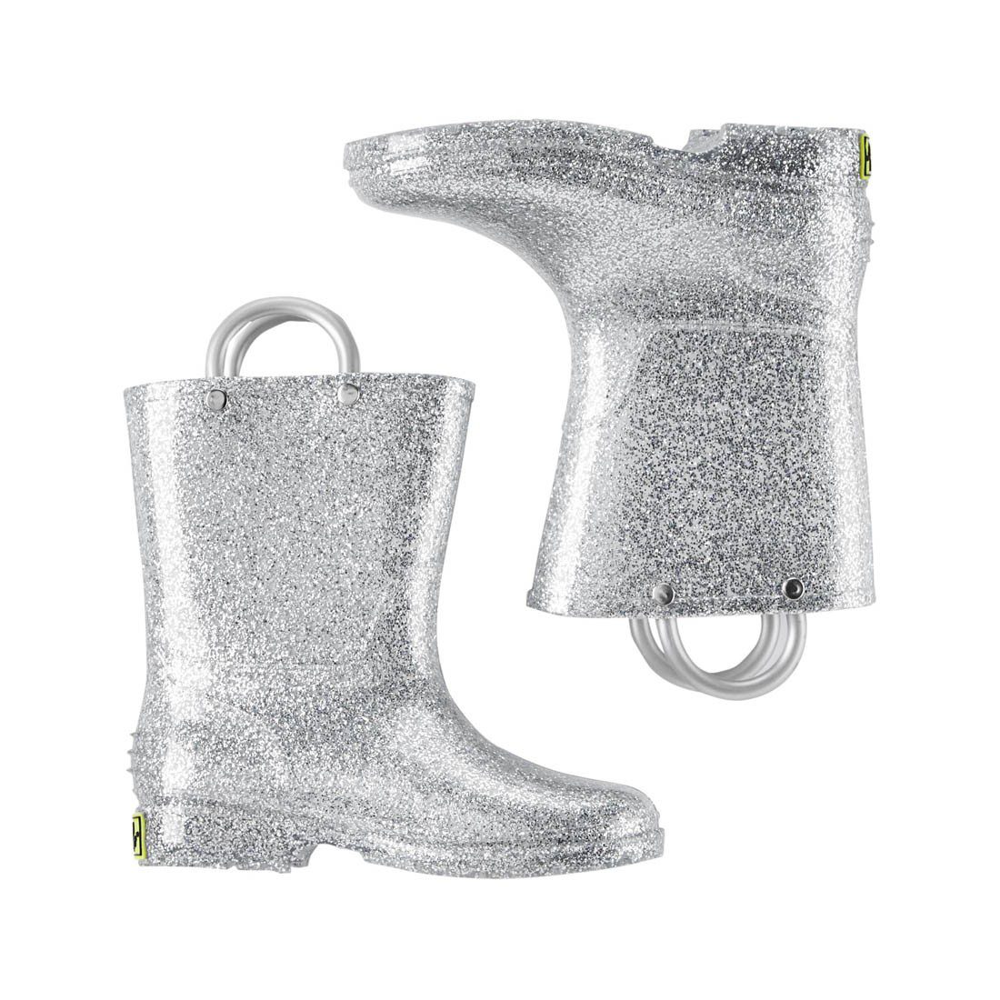 Western Chief Grey Glitter Rain Boots
