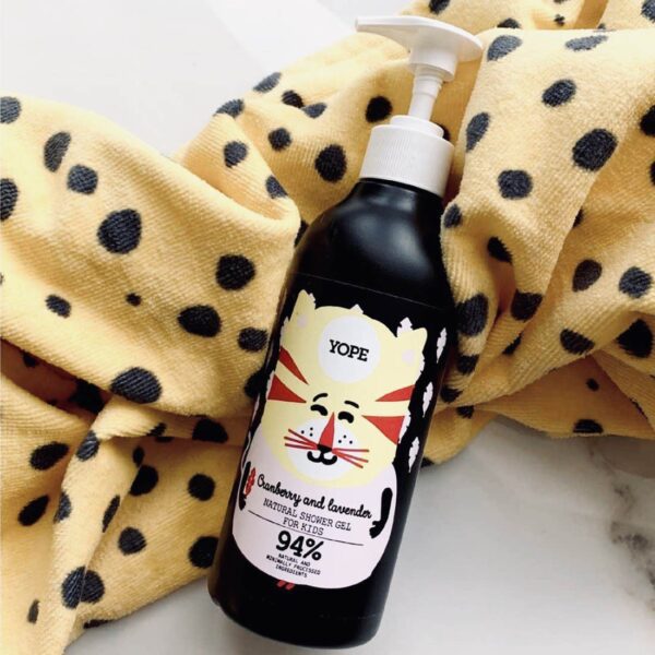 YOPE Shower Gel for Kids Cranberry and Lavender 400ml