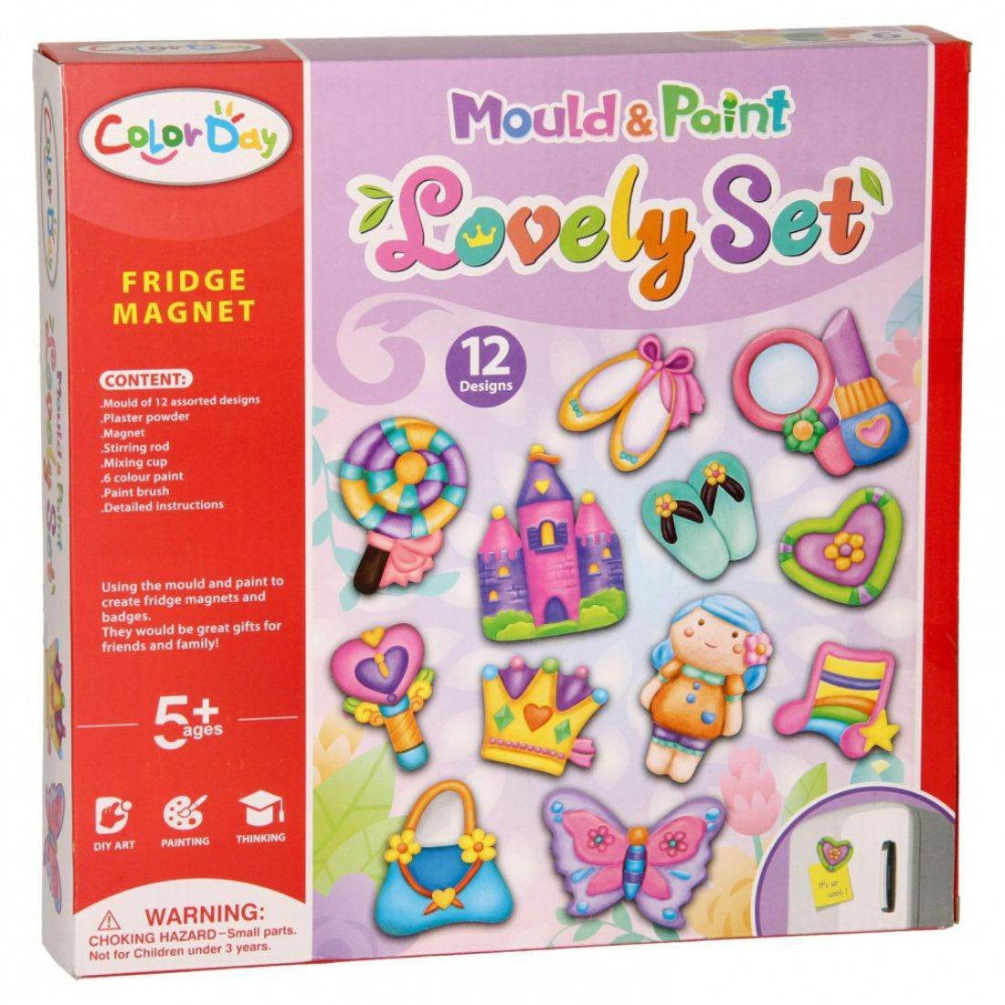 Color Day Mould & Paint - Fridge Magnet Lovely Set