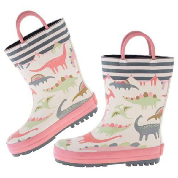 Stephen Joseph Kids Rain Boots Pink Dino