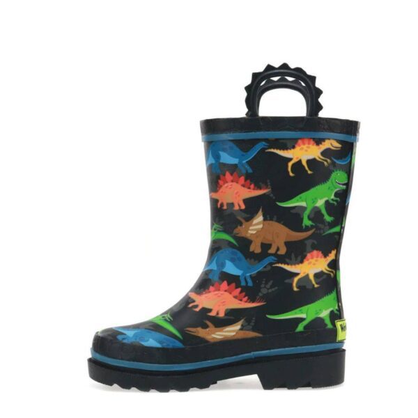 Western Chief Kids Dino World Black Rain Boots