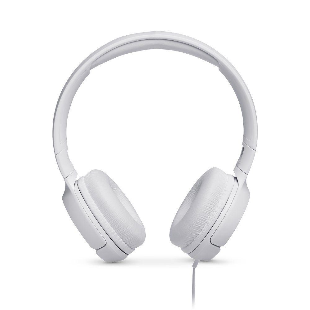 JBL Tune 500 Wired On-ear Headphones - White - Image 2