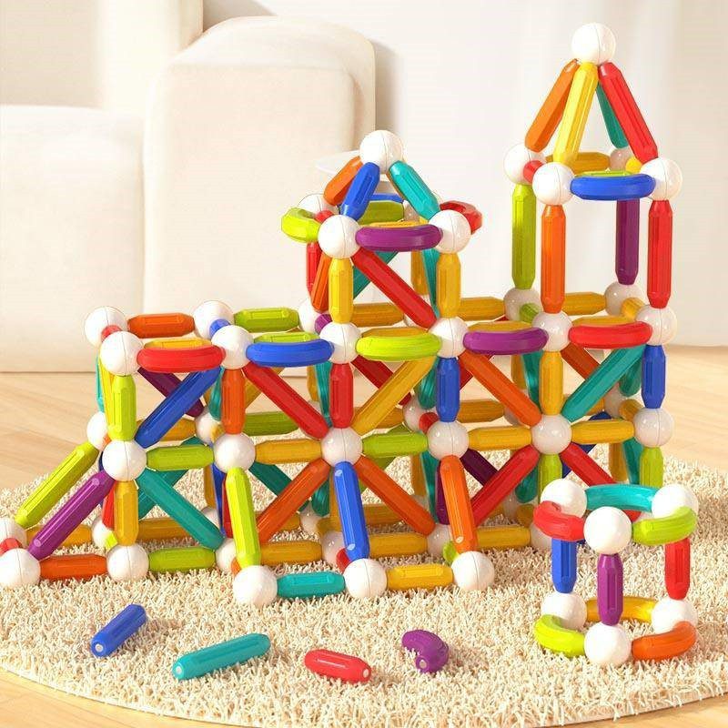 Mideer Rainbow Magnetic Sticks - 60 Pieces - Image 2