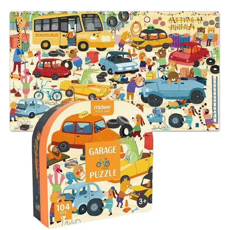 Mideer Garage Puzzle Game - 104 Pieces - Image 2