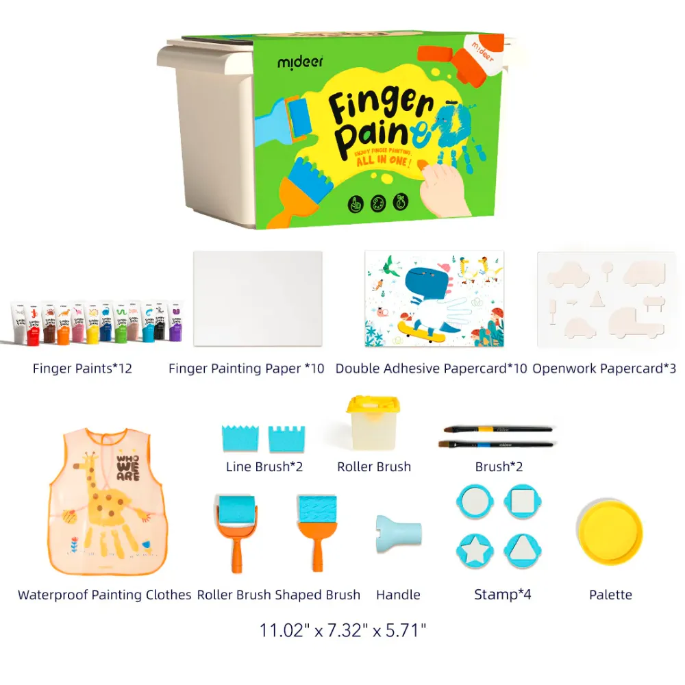Mideer All-In-One Finger Painting Set - Image 2