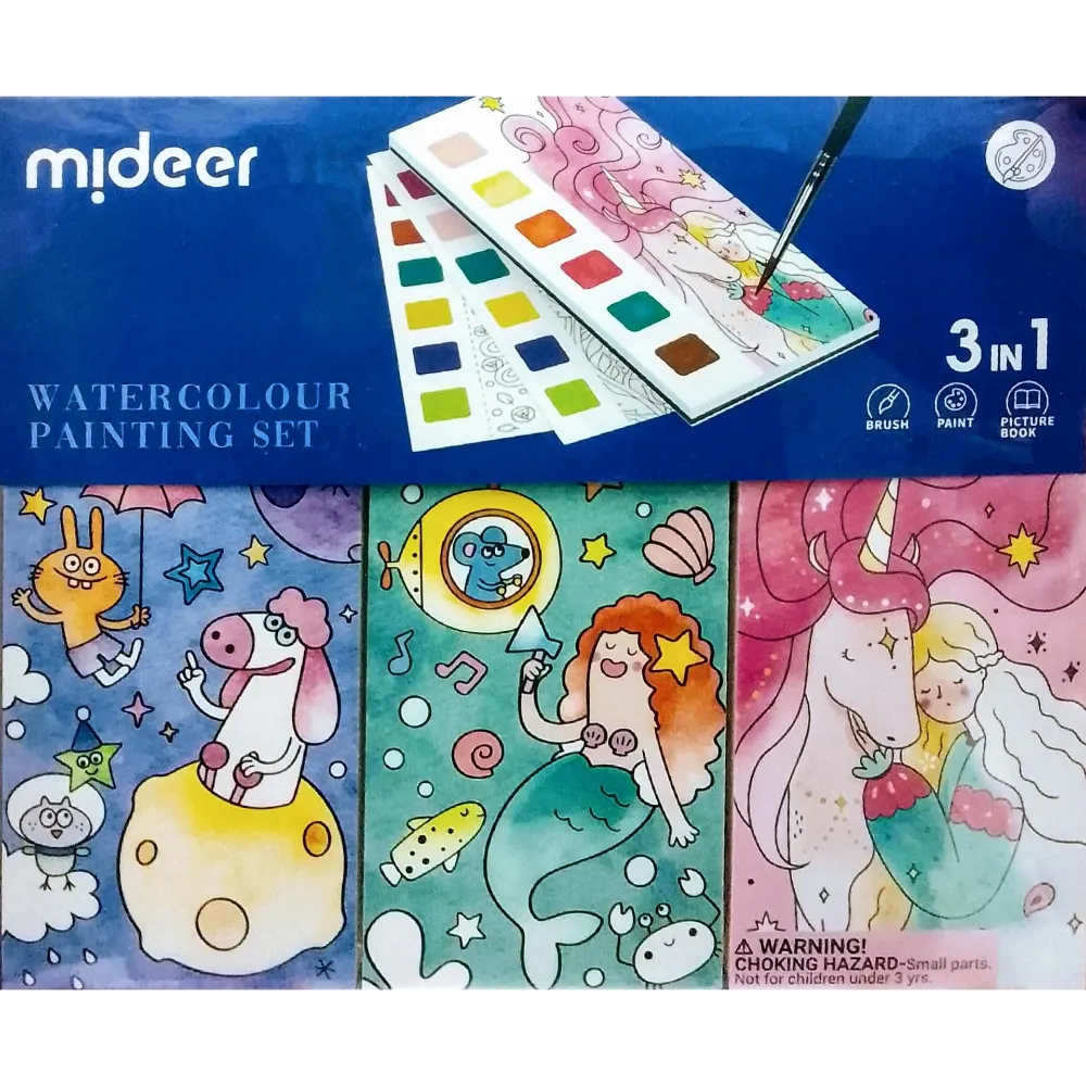Mideer Watercolour Painting Set 3in1