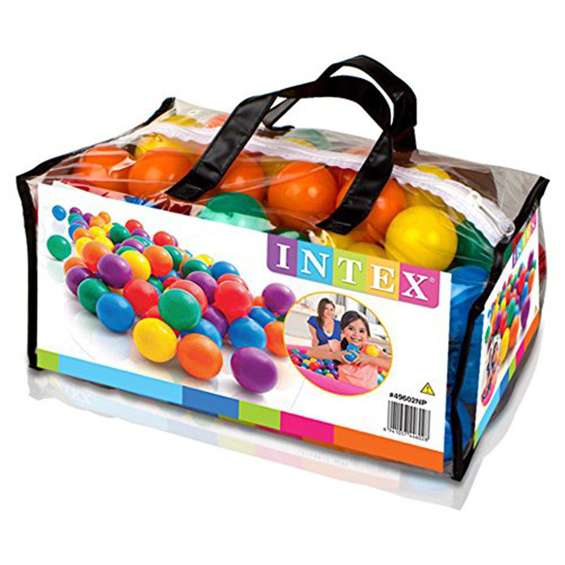 Intex Small Fun Ballz 100 Multi-Colored Plastic Balls - Image 2