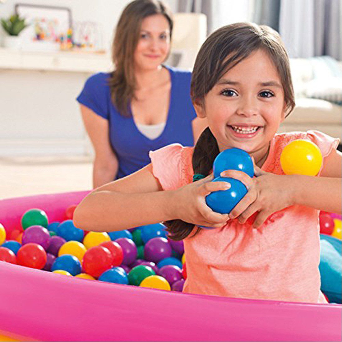 Intex Small Fun Ballz 100 Multi-Colored Plastic Balls - Image 3