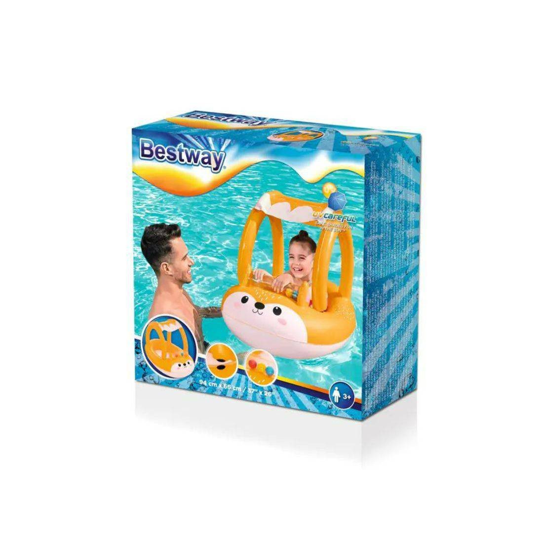 Bestway Friendly Fox Shaded Baby Boat