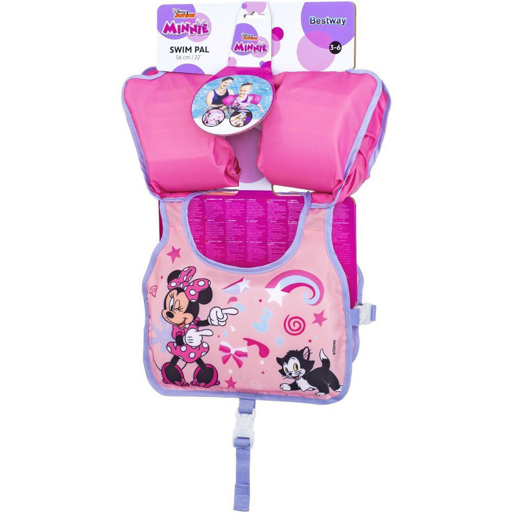 Bestway Disney Junior Swim Safe ABC Swimming Aid Level B Minnie Mouse with Textile Cover - 3-6 Years
