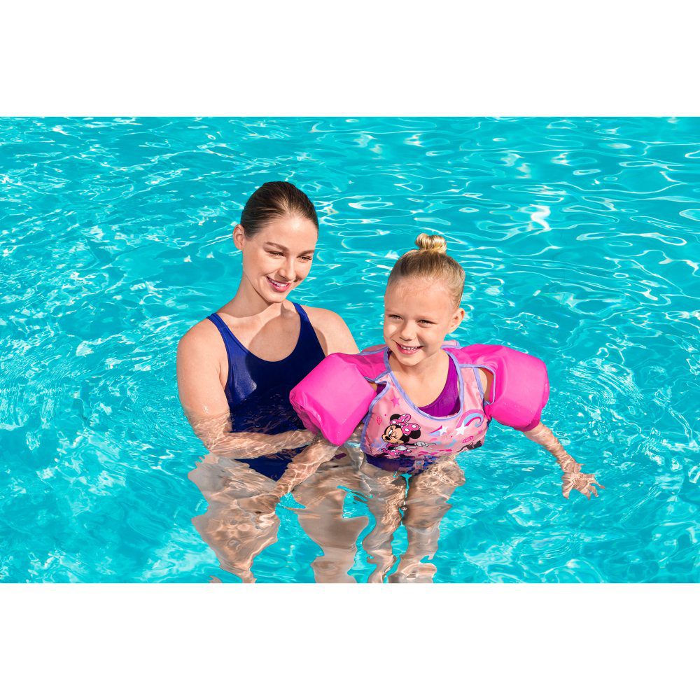 Bestway Disney Junior Swim Safe ABC Swimming Aid Level B Minnie Mouse with Textile Cover - 3-6 Years - Image 2