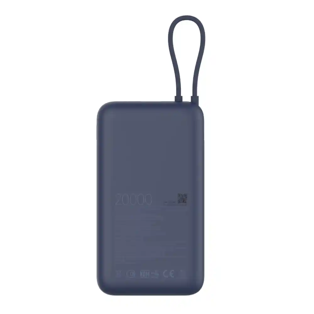 Xiaomi 33W Power Bank 20000mAh Integrated Cable - Blue - Image 2