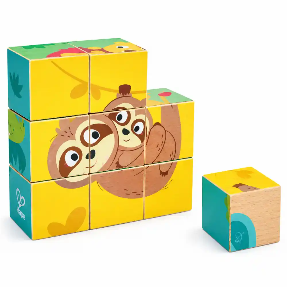 Hape Animals Puzzle Cubes 48 Pieces