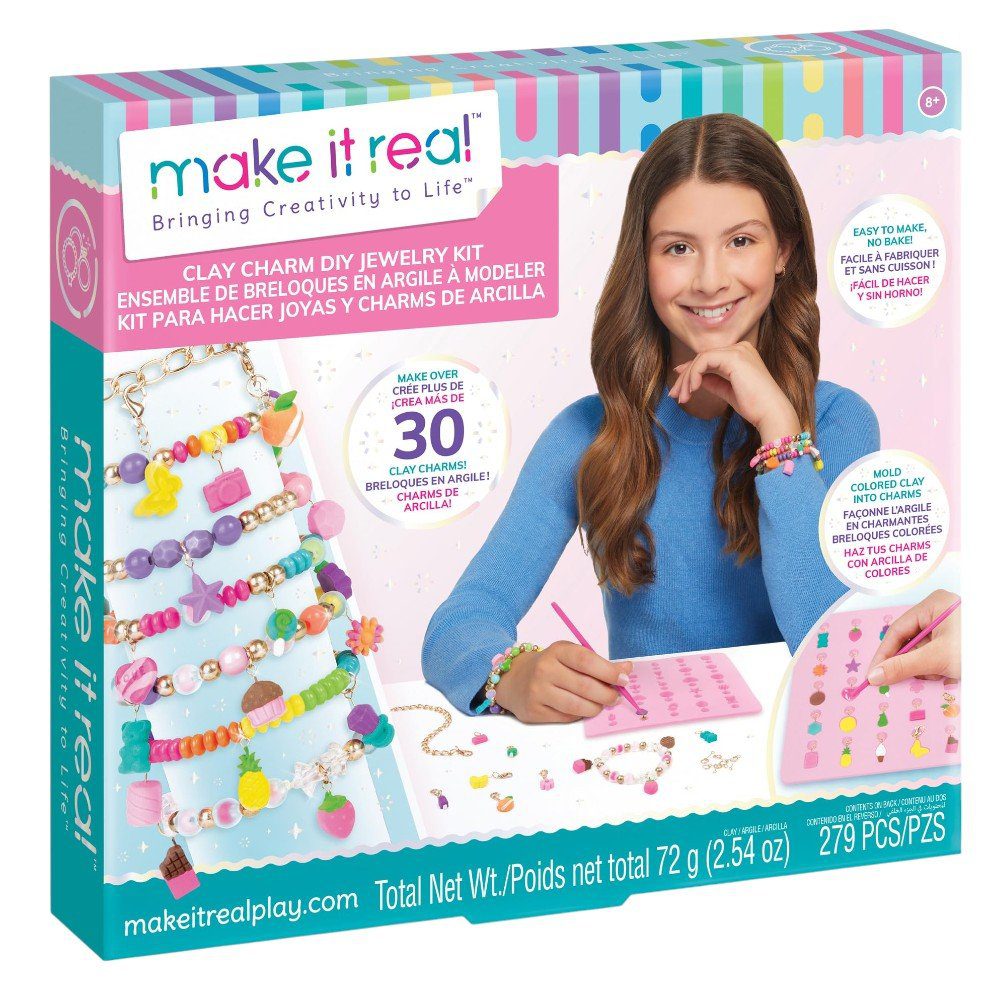 Make it Real Clay Charm DIY Jewelry Kit