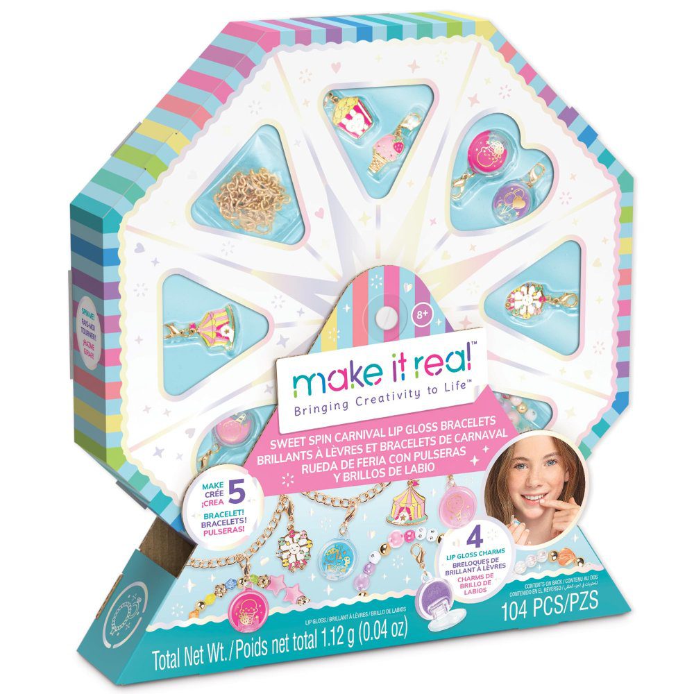 Make It Real Sweet Spin Carnival Lip Gloss Bracelets