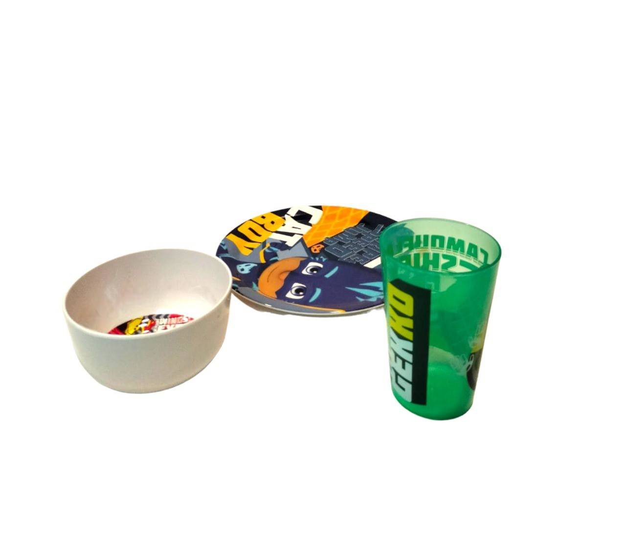 Zak Designs PJ Masks Mealtime Set Plate, Bowel & Cup - Image 2