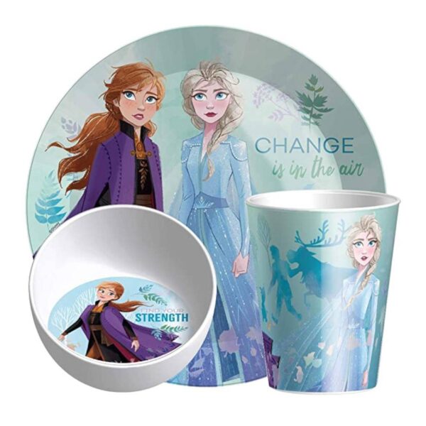 Zak Designs Disney - Frozen 2 Movie Set - Plate, Bowel & Cup