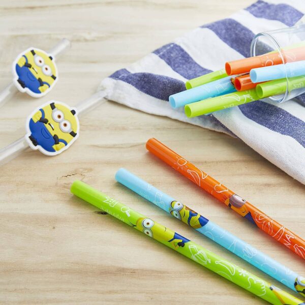 Zak Designs Despicable Me Minions Straws - Set of 3