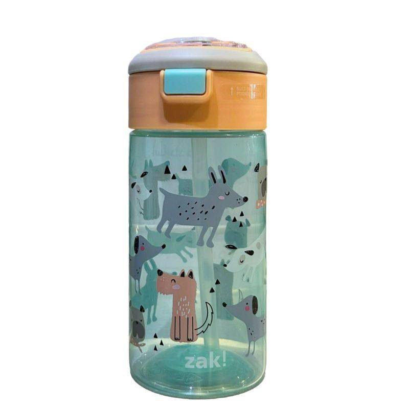 Zak Designs Dogs Hydration 18-ounce Plastic Water Bottles